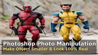 Photoshop Photo Manipulation | Make Object Smaller & Look 100% Real