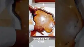 live Edge Wall Clock unboxing #unboxing #diy #wood #creative #youtube