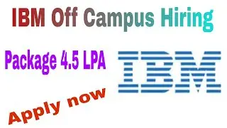 IBM Off Campus drive 2023 | 2022 2021 | IBM Recruitment Associate Systems Engineer | Salary 4.5 LPA