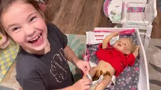 Reborn doll Lola has an explosive diaper!