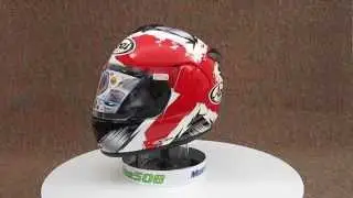 Arai Vector 2 Marker Red Motorcycle Full Face Helmet