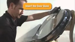 Dexter Dryer Door Glass and Gasket Installation