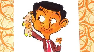 Mr.Bean Cartoon Drawing/ Mr. Bean drawing/ Cartoon Drawing Easy