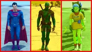 Marvel vs DC Final War | GTA 5 Superhero Fight #135