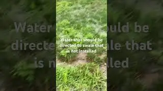 Missing swale for water runoff from 40 Cutler Court