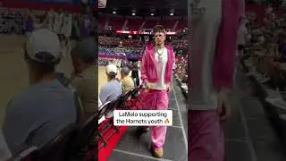 LaMelo in Vegas supporting the Hornets 👀