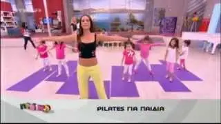 Μάντη Περσάκη pilates για παιδιά στο Πρωινό μου MEGA tv 04.04.2012