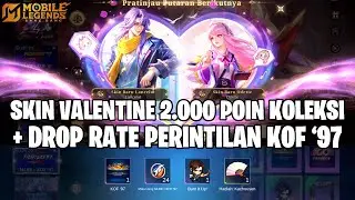 SKIN VALENTINE LANCELOT & ODETTE 2.000 POINT KOLEKSI + TEST DROP RATE PERINTILAN KOF '97 MLBB