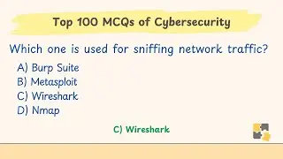 Top 100 MCQs of Cybersecurity | Part 2 | Network Security, Cryptography, Malware & Ethical Hacking