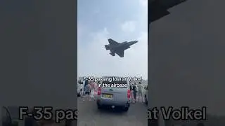 🔥 F-35 Lightning II Screams Over Dutch Airbase in Epic Low Pass! ✈️⚡ #F35 #AviationLovers