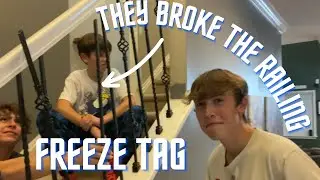 freeze tag in the house || Family Vlog