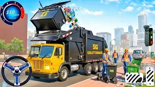Extreme Garbage Truck Simulator 2026 Real Garbage Best Truck Driving 3D Truck Game Android Gameplay