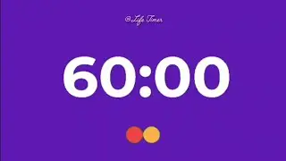 60 Minutes Focus Timer | Study, Work, Read | Ends with Bell 🔔 