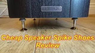 Budget Speaker Spike Floor Protector, Spikes, Shoes, Cups, Stands, Isolation,  Review .. Protectors