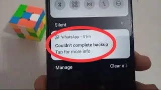 How to fix couldn't complete backup problem in WhatsApp ?