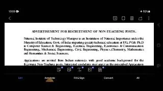 NIT MANIPUR REGISTRAR LIBRARY ASSISTANT TECHNICAL ASSISTANT SUPRIDENTEND office attendent