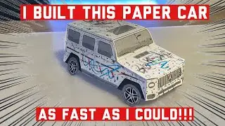 I Built This Paper Car As Fast As I Could!!!