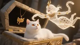 Curiosity got the cat! Into an Egyptian Pyramid!#cat #kitten #cute #aicat #aicats #animals #funny