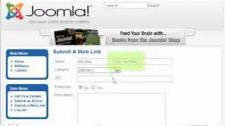 How to submit a web link in Joomla - Joomla Tutorials