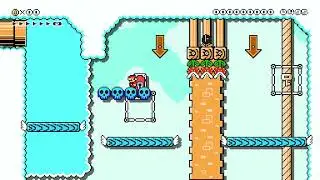 &there4;⌒Lift Platforming Challenge⌒∵ by TechPers&sigma;n [TechPerson] 🍄Super Mario Maker 2 ✹Switch✹ #ccf