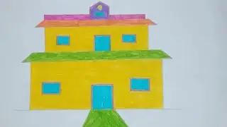 How to Draw a Cute House | Beginner Friendly
