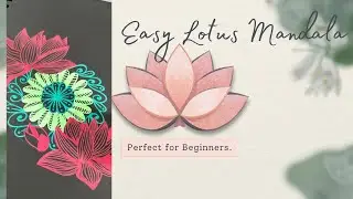 Easy Lotus Mini Mandala#mandalaart#mandala#howtodraw