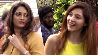Mehreen Kaur And Udaya Bhanu EXCLUSIVE Video From MAA Elections Office | News Buzz