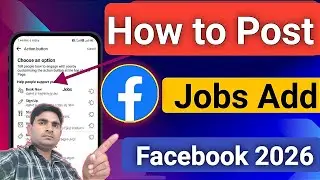 Job ka add kaise dalte hain Facebook pe | Post job add on fb in 2026