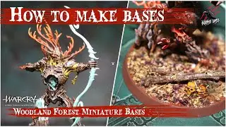 КАК СОЗДАТЬ ЛЕСНЫЕ БАЗЫ ДЛЯ СИЛЬВАНЕТ - Warhammer Warcry Miniature Basing - Kurnoth Hunter