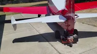Remote control aircraft tug latch details