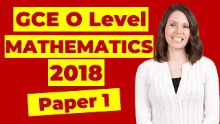 O level Mathematics (4048) Year 2018 Paper 1 | Singapore MOE Syllabus TYS Past Year Paper