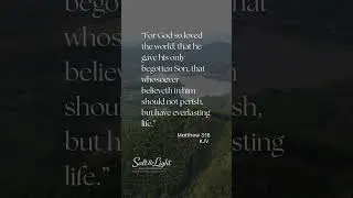 Everlasting Life | Matthew 3:16 KJV #bibleshorts #bibleverse #bibleverseoftheday #dailydevotional