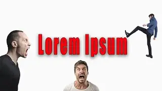 Как убрать надпись Lorem Ipsum в Фотошопе