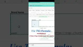 Auto Generate Company Logo in Excel | Clearbit Logo API Trick 🏢🔥 #logo #excel #hacks