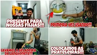 COMEÇAMOS A ORGANIZAR A LANCHONETE + NOSSAS FILHAS GANHOU PRESENTE DE UMA INSCRITA!!!
