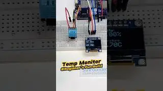 Live Temperature & Humidity on OLED with DHT11 🔥💧 #arduino #arduinoproject #ultrasound