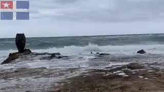stormy sea of Crete Greece 🇬🇷