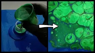 Acrylic Pouring Open Cup Technique 