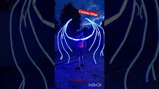 COSPLAY WINGS FOR MALTHAEL COSTUME with Led strips