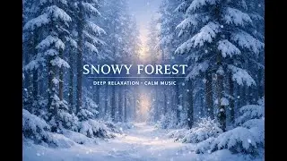 Relaxing Music in a Snowy Forest ❄️ | Sleep, Meditate & Relax