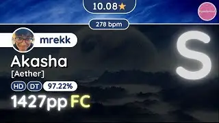 osu! Hypo.. | [10.1★] mrekk FC'ed Akasha [Aether] +HDDT