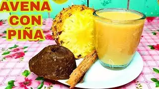 AVENA CON PIÑA desayuno SUPER SALUDABLE