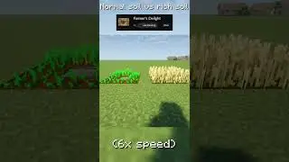 Farming with Farmer's Delight vs Vanilla Minecraft!  #minecraft #mods #gaming