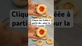 👉 Sabl&eacute;s &agrave; la confiture EXPRESS 🍪🍓 | Avec p&acirc;te sabl&eacute;e du commerce #macuisineauquotidien