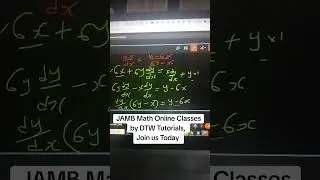 JAMB Math Online Classes by DTW Tutorials, Join us Today #jamb #jamb2025 #dtwtutorials