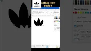 adidas logo making in MS Word easy tutorial #ytshorts #adidas