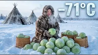 Young Woman Living Alone in the Frozen Taiga | Daily Life & Cooking at –71°C