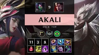 Akali Top vs Darius - BR Challenger Patch 25.17
