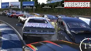 Wreckfest - Gameplay | Fire rock raceway, full circuit | car: Bandit A 244