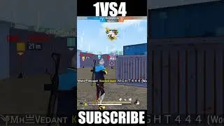 1VS4😎🤯 Impossible Clutches Against Grandmaster Players🤬😱 JOD #freefire #short #shortvideo #shorts
